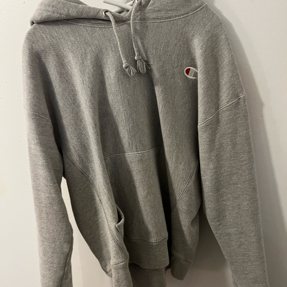 small women’s grey champion hoodie